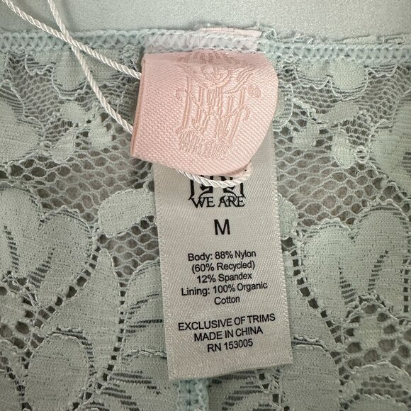 We Are HAH Womens Size M Lace Thong Panties Something Blue - Picture 2 of 4
